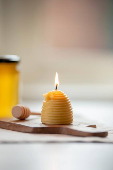 Beeswax candle